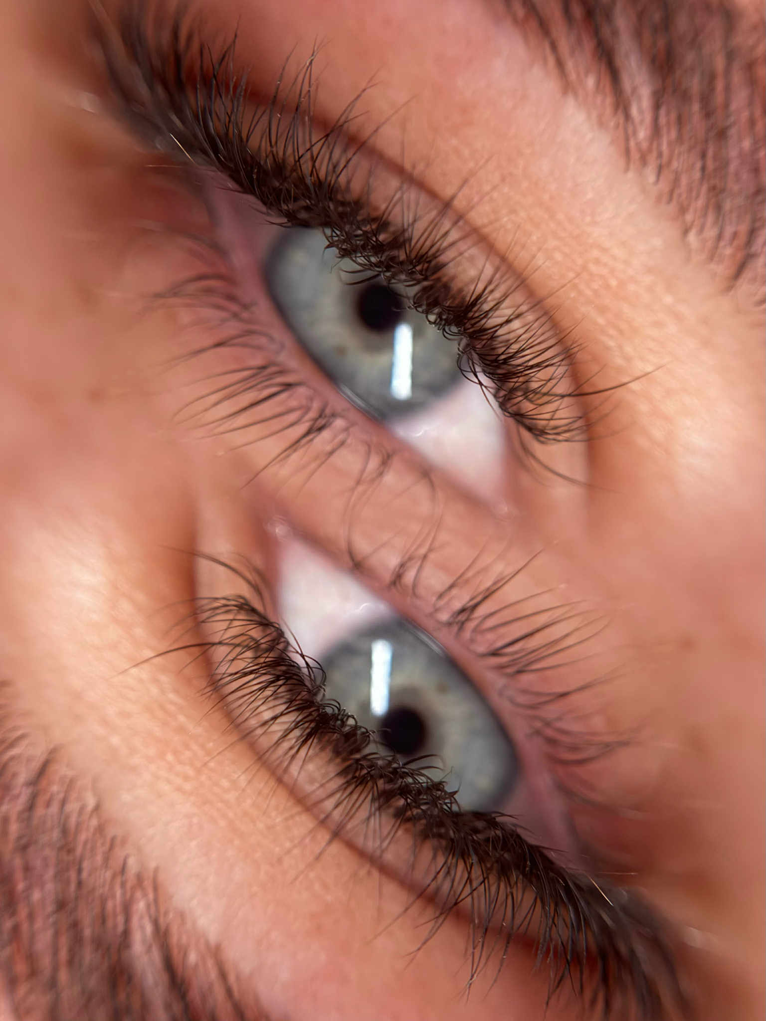 Makro rzęs – niebieskie oko